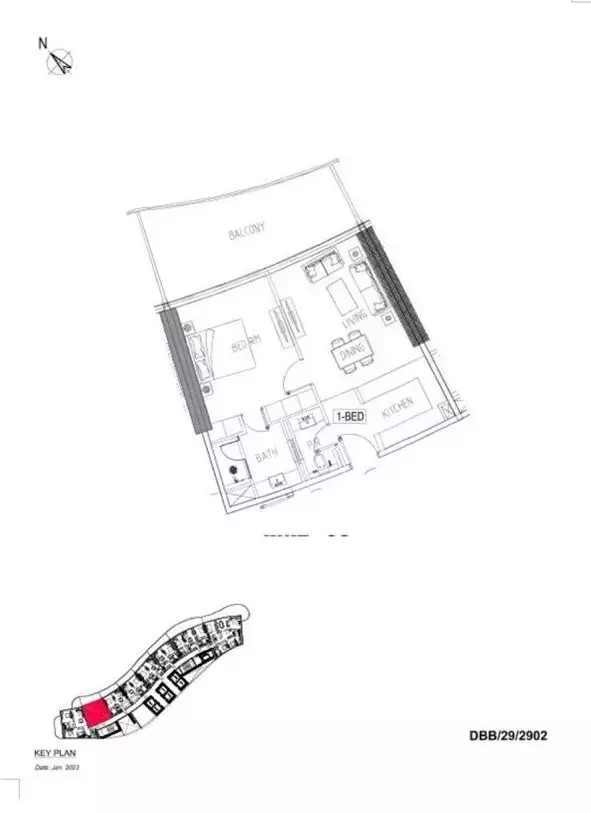 Квартира 2 комнаты 83 м² Дубай, ОАЭ