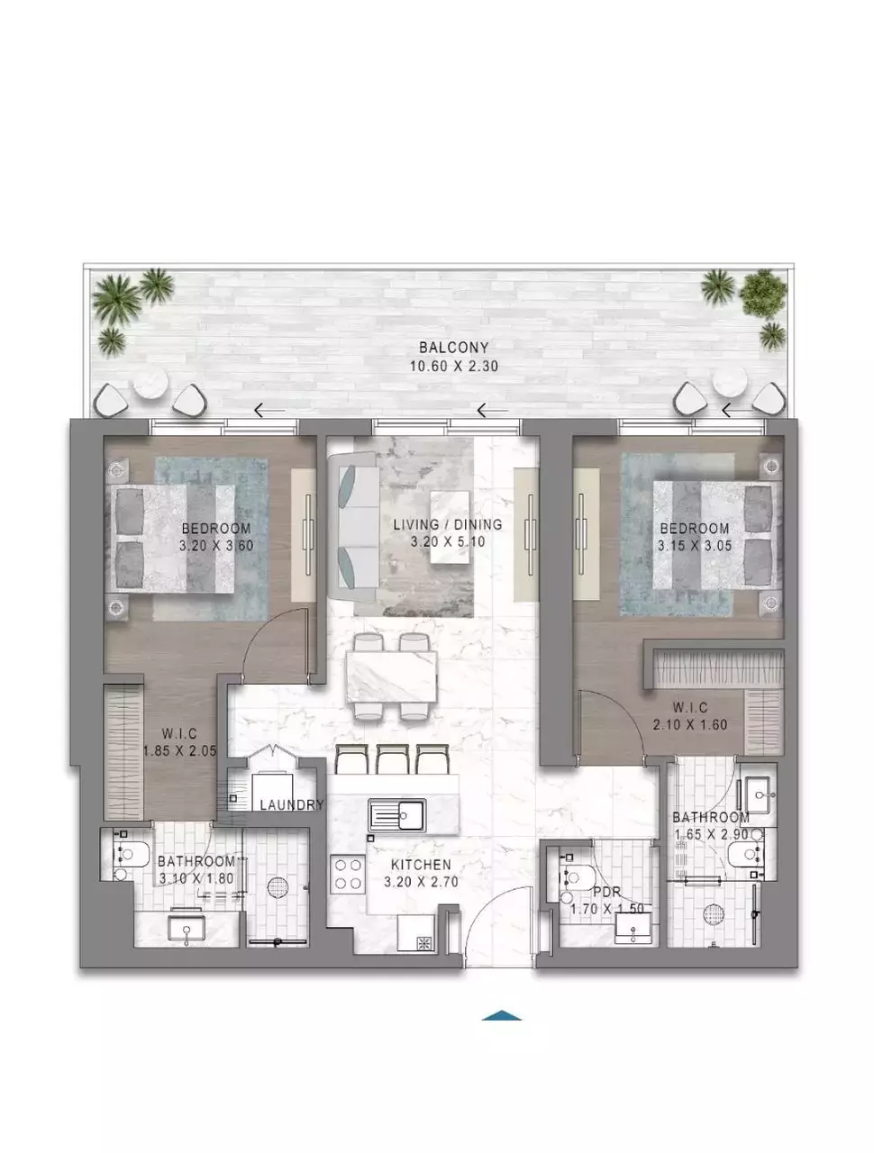 Wohnung 3 zimmer 135 m² Dubai, Vereinigte Arabische Emirate