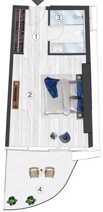 Studio 44 m² Ras el Khaïmah, Émirats arabes unis