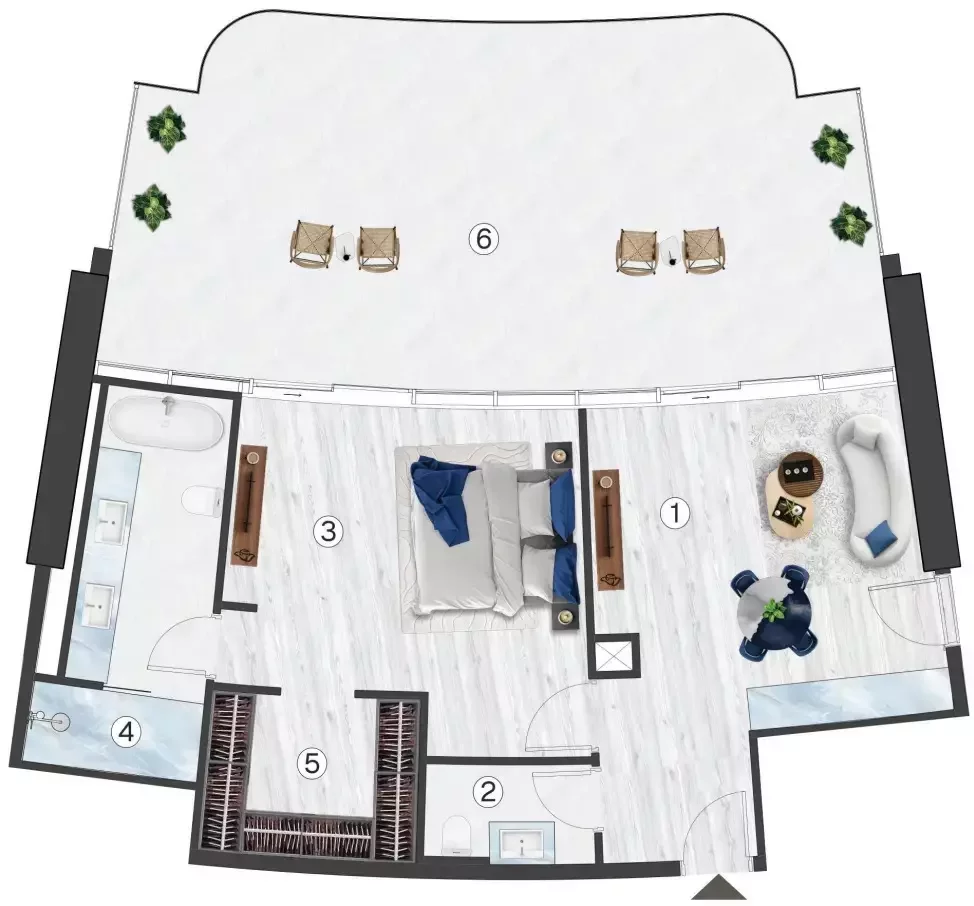 Wohnung 2 zimmer 120 m² Ra’s al-Chaima, Vereinigte Arabische Emirate