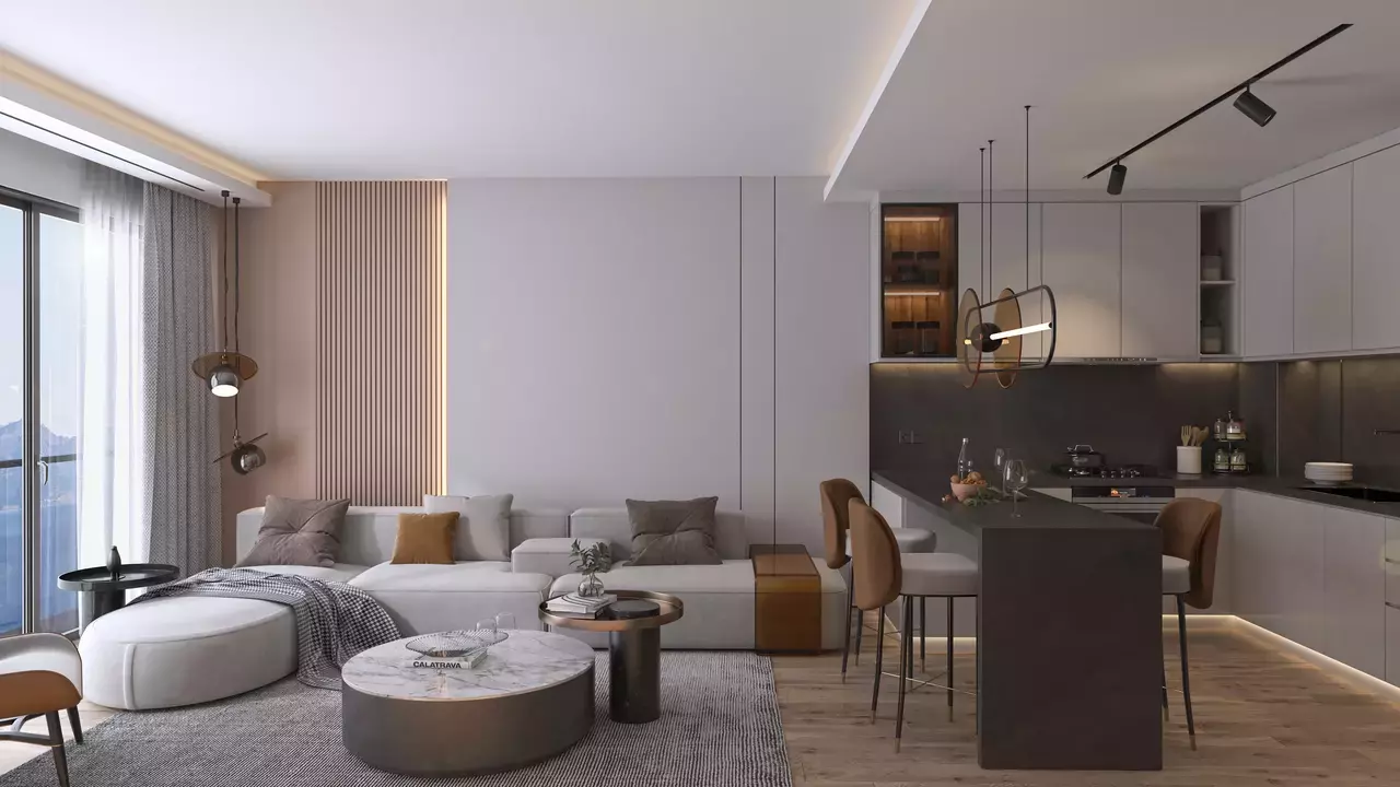 2 bedroom apartment 88 m² Muratpasa, Turkey