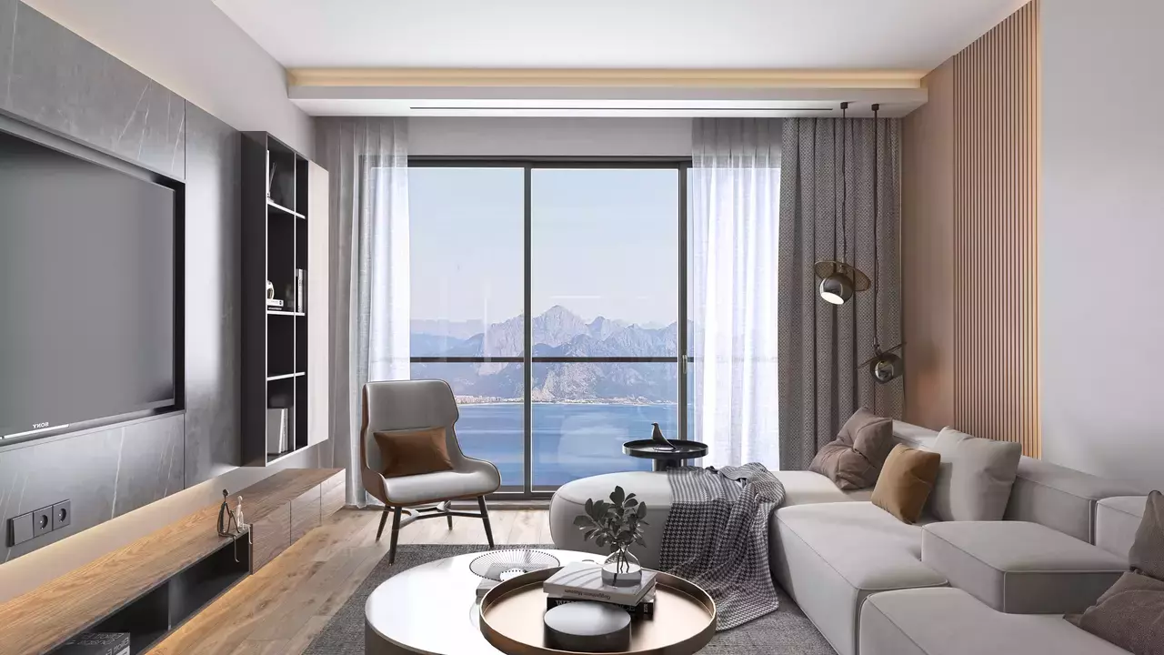 2 bedroom apartment 88 m² Muratpasa, Turkey