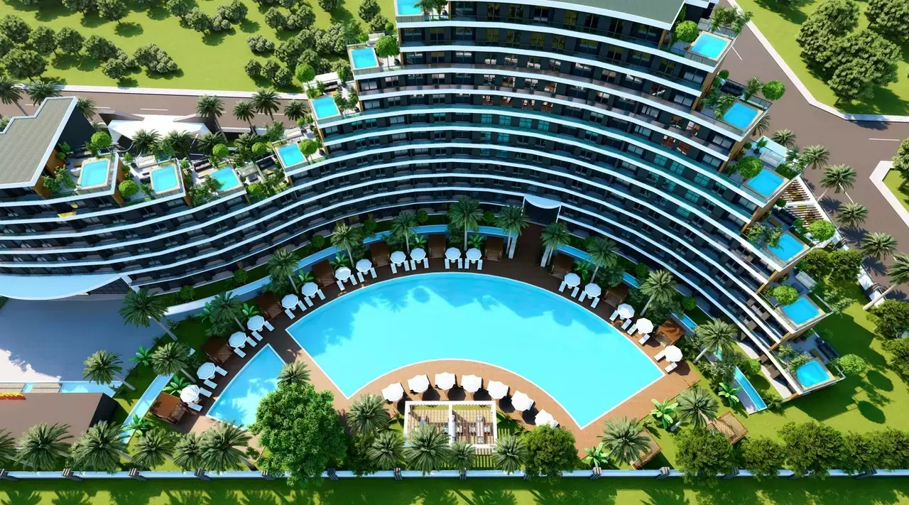 1 bedroom apartment 46 m² Yesilkoey, Turkey